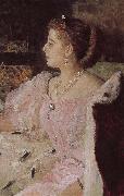 Ilia Efimovich Repin Card Lavina portrait oil painting reproduction
